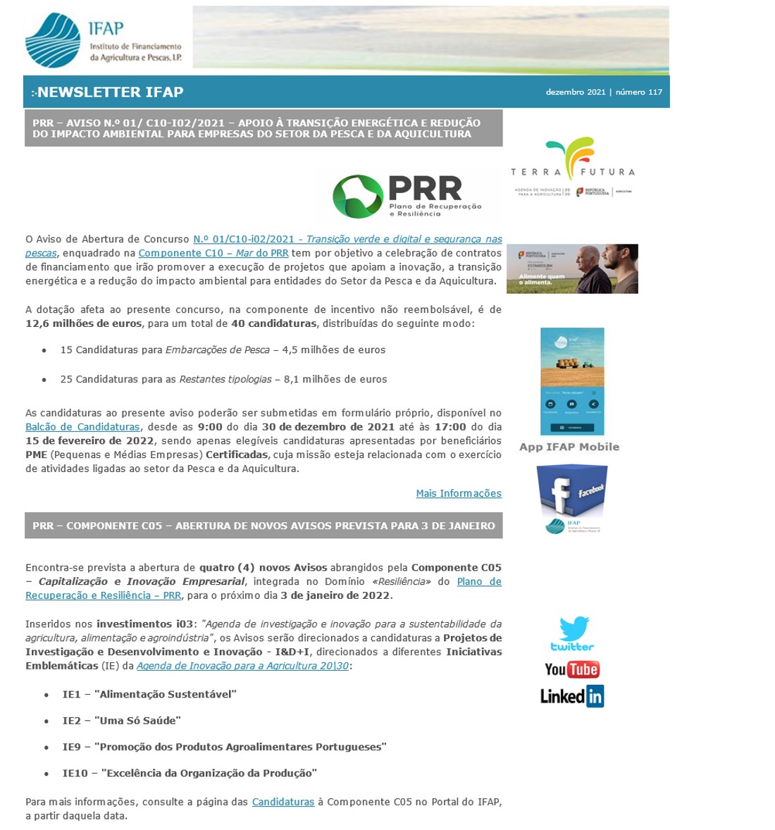Newsletter IFAP n.º 117 - dezembro 2021 - bloco 1