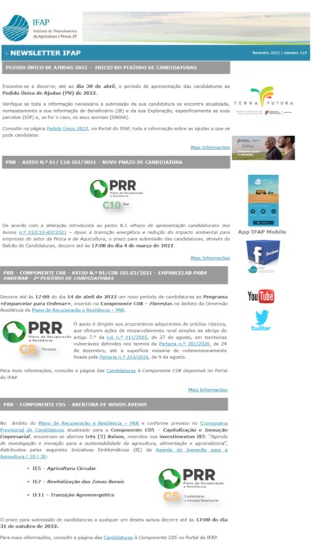 Newsletter IFAP n.º 117 - dezembro 2021 - bloco 1