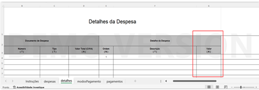 Imagem módulo Investimento - Recolha de despesas- 6